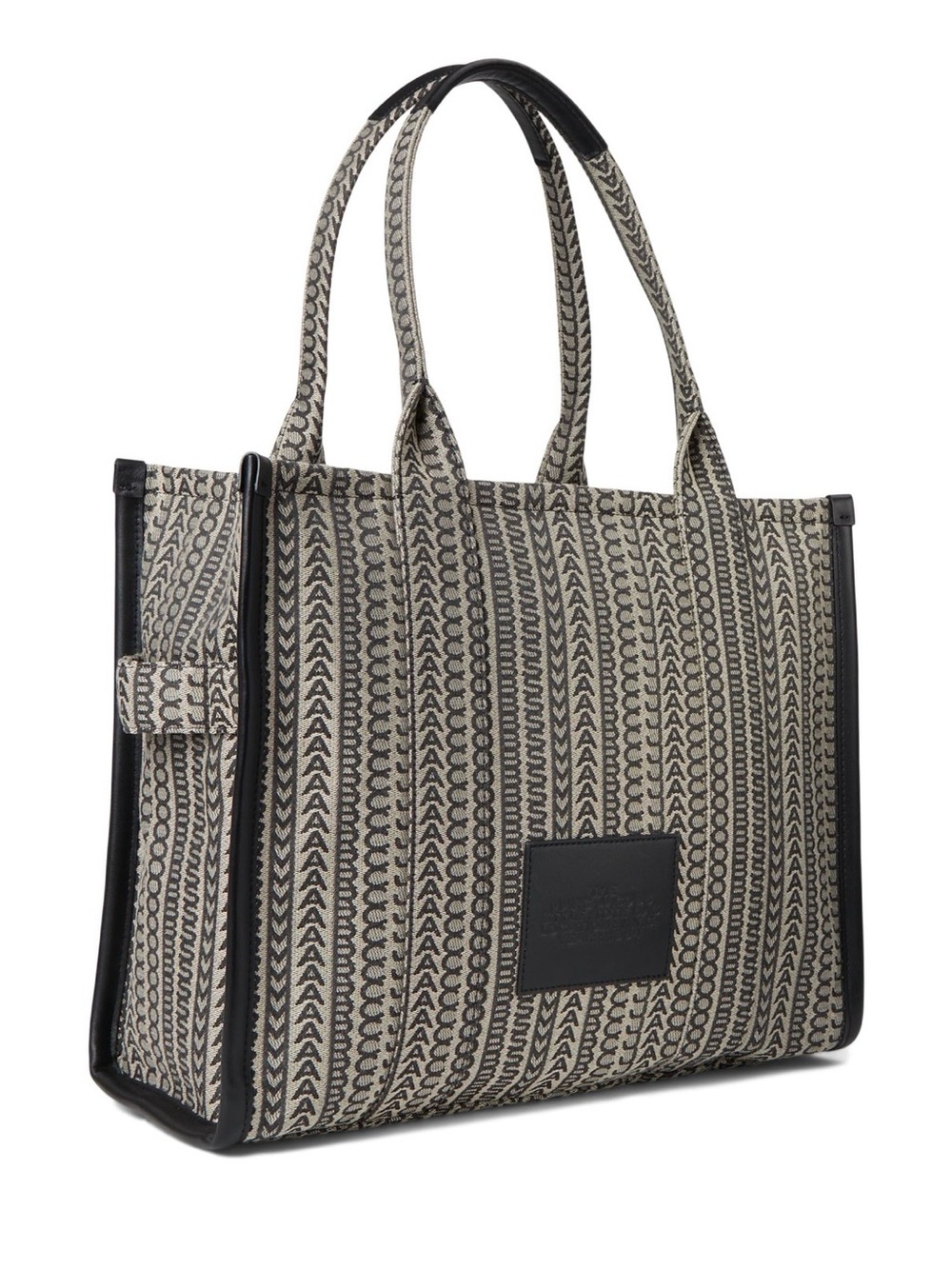 Marc Jacobs Black and White Logo Jacquard Tote - Picture 8 of 10